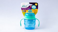 Philips Avent Natural Yumşaq Başlıqlı və Tutacaqlı Fincan Mavi 6+ ay, 200ml Scf551/05