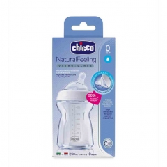 Chicco: Şüşə şüşə "Natural Feeling" 250 ml 0m +