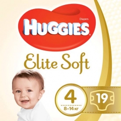 HUGGIES ELITE SOFT 4N 19ED
