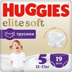 HUGGIES PANTS XL (5)ELITE SOFT CONV 19X4 NEW