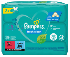 PAMPERS WIPES FRESH CLEAN 3*52 SHT
