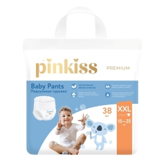 Pinkiss Premium XXL Детские салфетки (15-25 кг) 38 шт.