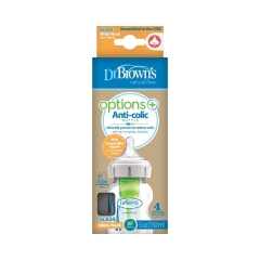 Dr. Brown's Options+ Enli Boğaz Şüşə Qidalanma üçün Butulka 0+ ay, 150ml
