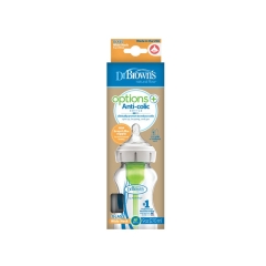 Dr.Brown's Uşaqlar üçün Şüşə Butulka Option+ 270 ml , Enliboğaz