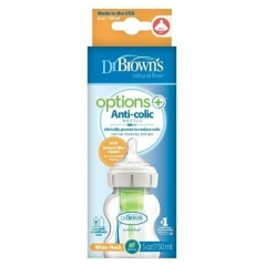 Dr.Brown’s Geniş Boğazlı Plastik Butulka , 0+ ay, 150 ml