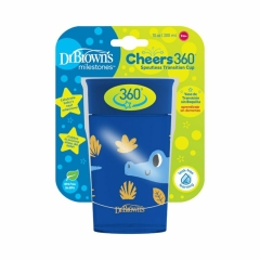 Dr.Brown's Mug Cheers 360° Jungle 9m+(mavi) 300 ml