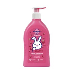 Sanosan Uşaqlar üçün Moruq Ətirli Şampun Duş Geli , 3 yaş , 400ml