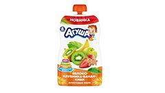 Aquşa Alma Banan Çiyələk və Kivi Püresi 8+ (90 qr)