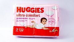 Huggies Ultra Comfort 3 Mega Qız Uşaqları üçün Bez 78əd