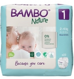 Bambo Nature 1 (2-4 кг) 22 шт