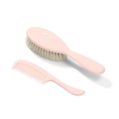 568/04 HAIRBRUSH AND COMB.NATURAL SUPER SOFT BRISTLE