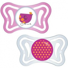 SOOTHER PHYSIO LIGHT GIRL 6-36 M SIL