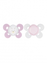 SOOTHER PH. COMFORT GIRL SIL 0-6M 2PC C