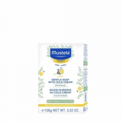 MUSTELA, BABY, GENTLE SOAP WITH COLD CREAM, 3.52 OZ (100 G)