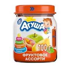 AGUSA PURE 115 GR YABLOKO QRUSA BANAN PERSIK