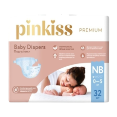 Pinkiss Premium Yeni Doğulmuş Körpələr Üçün (0-5 kq) 32 əd
