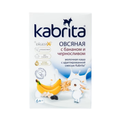 Kabrita Keçi Südü Əsasında Yulaf Sıyığı Banan və Gavalı ilə 80qr