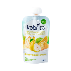 Kabrita Meyvə Püresi Keçi Kremi Əsasında Meyvəli Smuzi 100qr