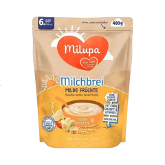 Milupa "Sabahınız Xeyrə" Südlü Sıyıq Yumşaq Meyvələr ilə 6+ ay, 400qr