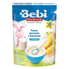 Bebi Düyü Sıyığı Süd və Banan ilə 6+ ay, 200qr