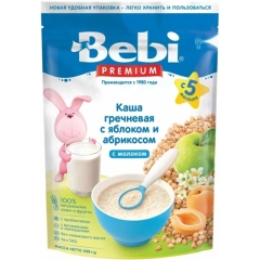 Bebi Premium Südlü Qarabaşaq Sıyığı Alma və Ərik ilə 5+ ay, 200qr