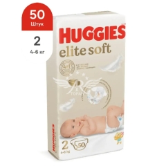 Huggies Elite Soft 2 Jumbo Uşaq Bezləri 4-6kq 50əd