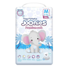 Joonies Premium Soft Bez  М (6-11 kq) 58 ədəd