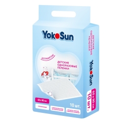YokoSun Birdəfəlik Bez Dəyişdirmək üçün Mat  60*90, 10 ədəd