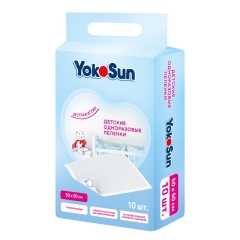 YokoSun Birdəfəlik Bez Dəyişdirmək üçün Mat 50*50sm, 10 ədəd