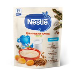 Nestle Uşaqlar üçün Südlü Qarabaşaq və Ərikli Sıyıq