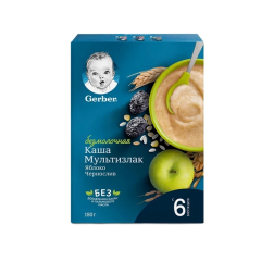 Gerber Uşaqlar üçün Südsüz Alma və Quru Gavalı ilə ÇoxDənli Sıyığı 6ay+ (180q)