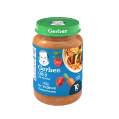 Gerber İtalyansayağı Ləzzət Tərəvəz və Ət Püresi 10ay+ (190qr)
