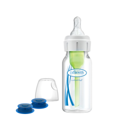 Dr. Brown's Dovşandodaqlıq və Damaq Yarığı Olan Körpələr üçün Plastik 120 ml Tibbi/Xüsusi Qidalanma Butulkası