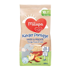 Milupa 10 aydan Yuxarı Uşaqlar üçün Sıyıq, Yulaf və Meyvəli, 400 q
