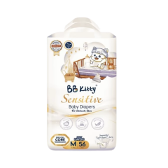 BB kitty Baby Sensitive Diapers M Uşaq Bezləri (6-11kq) 56 əd