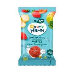 Fruto Nyanya Meyvə Parçaları Alma Banan və Çiyələk ilə 12ay+ 15qr