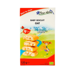 Fleur Alpine Orqanik Uşaqlar üçün Yulaf Peçenye 120qr