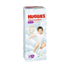 Huggies Ultra Comfort 5 n Qızlar üçün Tuman Bez, 42 ədəd