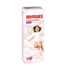 Huggies Pants 6 Qız Uşaqları üçün Tuman-bez 15-25kq 38 ədəd