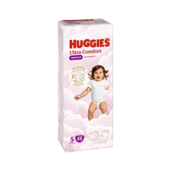 Huggies Ultra Comfort 5 n Qızlar üçün Tuman Bez, 42 ədəd