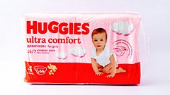 Huggies Ultra Comfort Mega 4 Qız Uşaqları üçün Bez 8-14kq 66əd