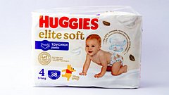 Huggies Elite Soft Pants 4 Uşaqlar üçün Tuman-bez 9-14kq 38əd