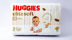 Huggies Elite Soft 3 Uşaq Bezləri 5-9kq 72əd