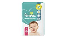 Pampers Active Baby-Dry Uşaq Bezləri Ölçü 4 (Maxi) 8-14 kq, 12 əd