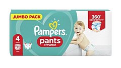 Pampers Pants Uşaqlar üçün Tuman bez 4 N 52 (əd)