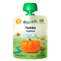 Пюре с 5 мес. Fleur Alpine Тыква (90 г)