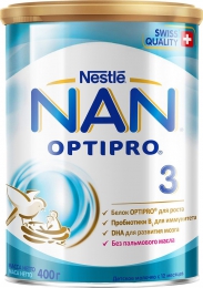 Süd qarışığı Nestle NAN 3 Premium (12 aydan), 400 qr. гр.