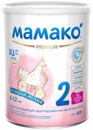 Mamako Süd qarışığı PREMIUM 2 (6-12 ay), 400 q